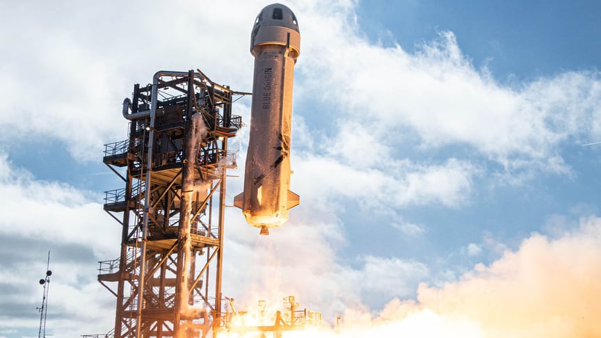 Иллюстративное фото. Запуск ракеты New Shepard в декабре 2019 года
