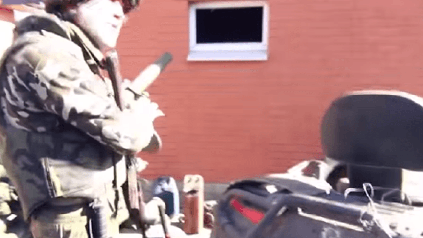 Ukrainian Officers at the Front Lines