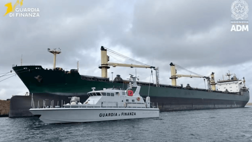 Затримання судна в Італії