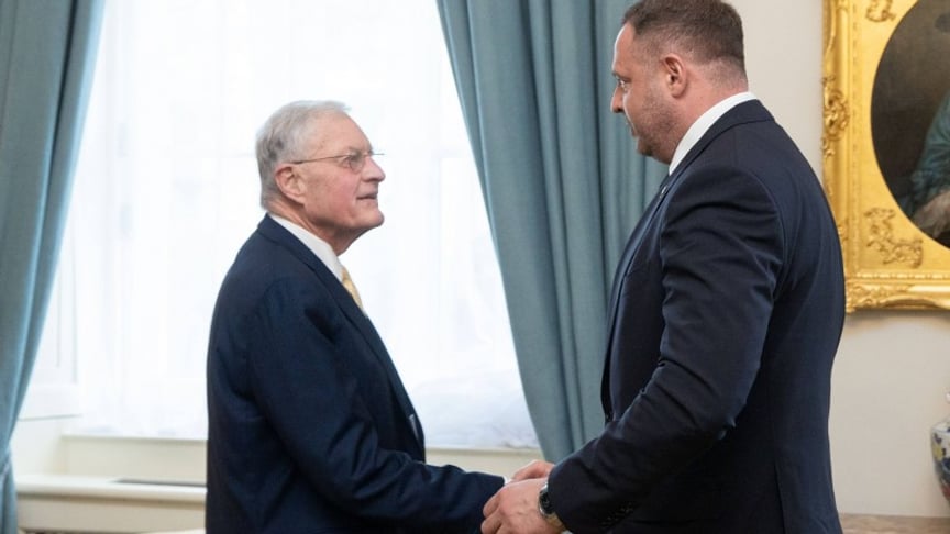 Спецпредставник президента США щодо України Кіт Келлог та керівник Офісу президента України Андрій Єрмак