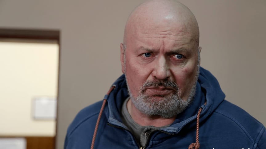 Экс-комбат батальона «Донбасс» Анатолий Виногродский (позывной «Гал») в зале суда, 29 марта 2021 года
