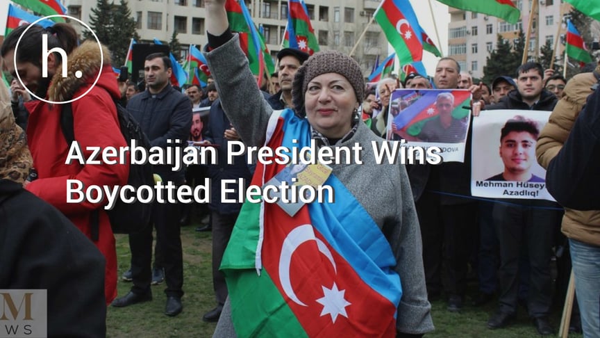 Azerbaijan President Wins Boycotted Election