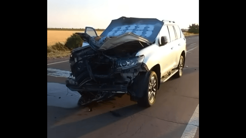 Автівка головного рабина Херсона та області Йосефа-Іцхака Вольфа