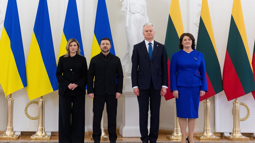 Президент України під час зустрічі з Президентом Литви