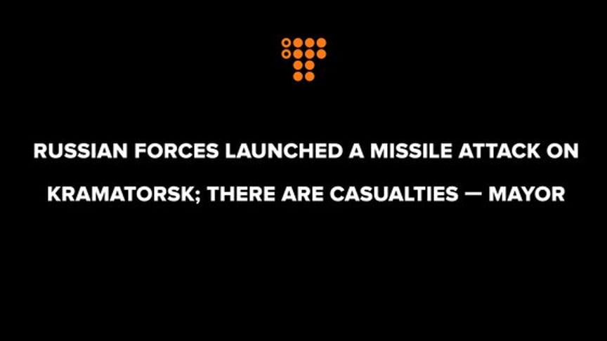 Russian forces launched a missile attack on Kramatorsk; there are casualties — Mayor