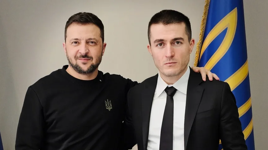 Лекс Фрідман під час зустрічі з Володимиром Зеленським Лекс Фрідман під час зустрічі з Володимиром Зеленським