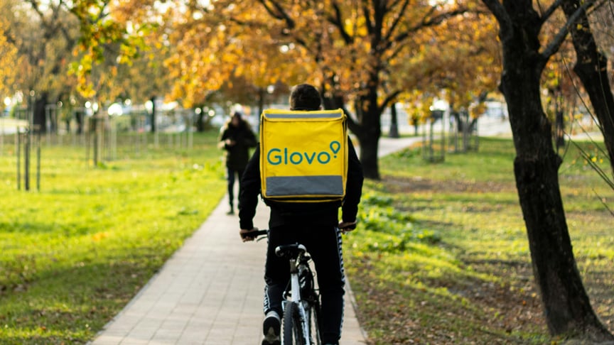 Ілюстративне фото. Кур'єр Glovo
