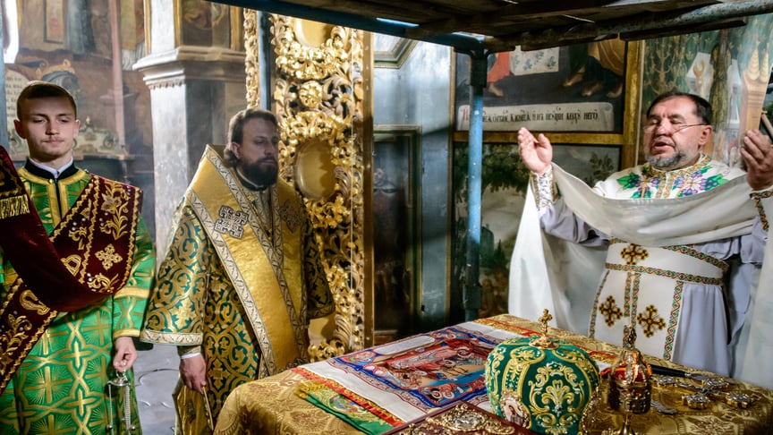 Перше майже за 10 років богослужіння у Троїцькій надбрамній церкві Києво-Печерської лаври