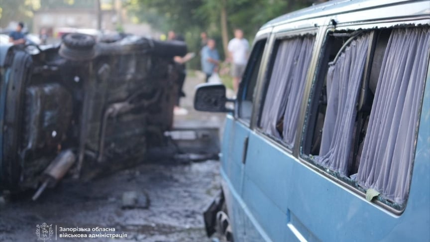 росіяни вдарили по одному з районів Запоріжжя