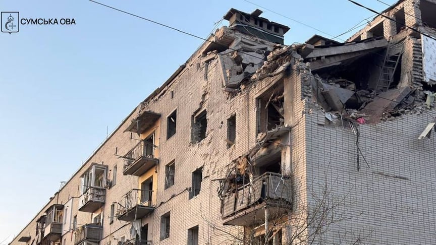 Наслідки російського обстрілу на Сумщині