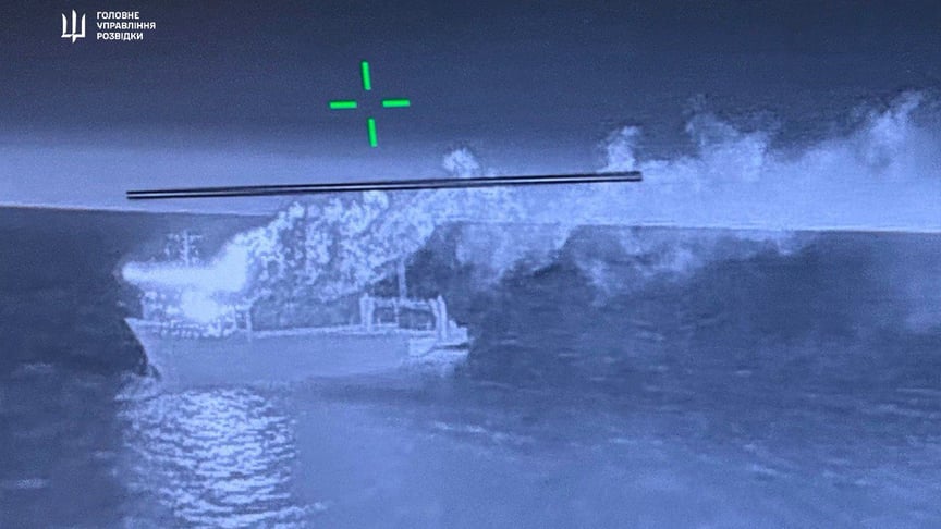 Поражение одного из российских кораблей