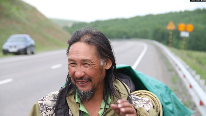 This spring Aleksandr Gabyshev (pictured) set out with the aim of walking over 8,000 kilometers, to reach Moscow by 2021 and “expel the demon” – President Vladimir Putin – from the Kremlin.