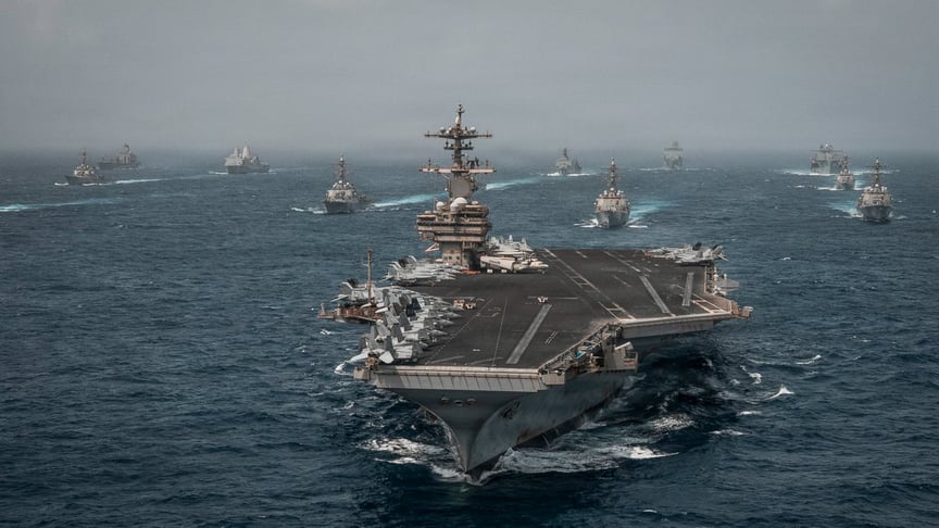 Американський флот, що бере участь у морській блокаді Ірану Американський флот, що бере участь у морській блокаді Ірану