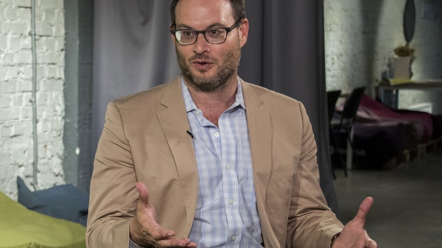 Franklin Foer, a writer at The Atlantic magazine, speaks to Hromadske in July 2017.