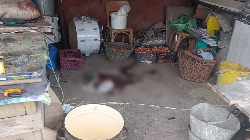 Місце, де чоловік намагався виготовити інструмент з боєприпасу часів Другої світової війни