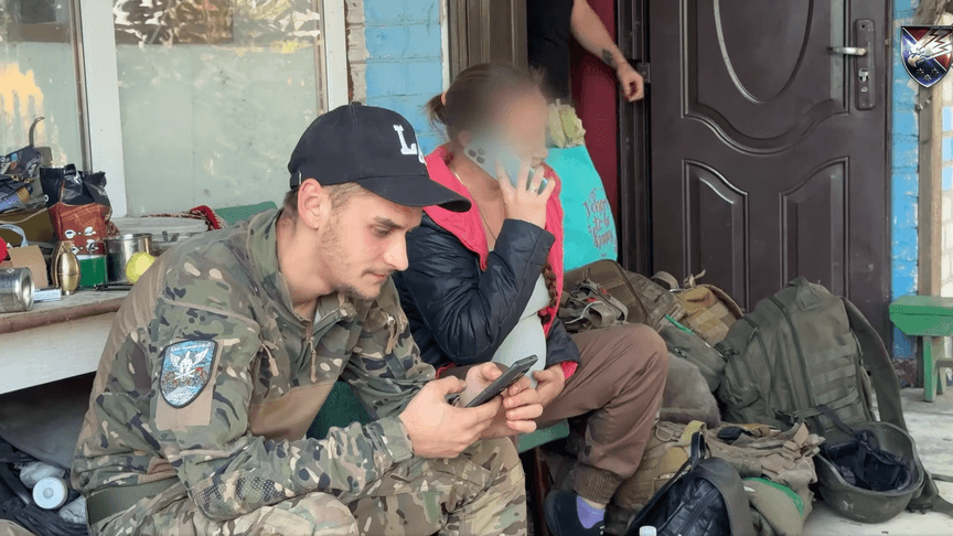Евакуйована Анна та військові