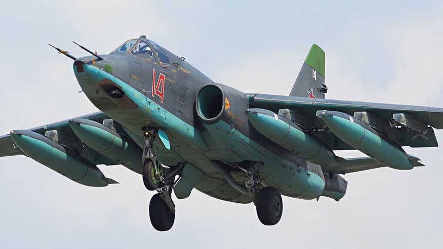 Су-25 российских Военно-воздушных сил. Иллюстративное фото