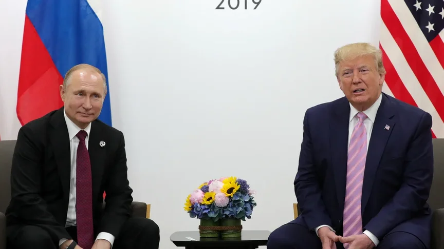 володимир путін для Дональд Трамп під час зустрічі у 2018 році