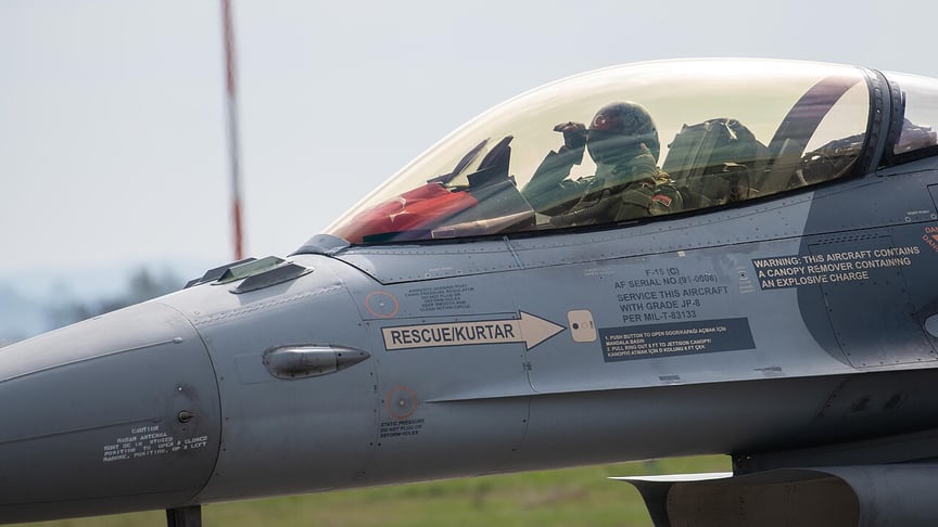 Ілюстративне фото. Турецький пілот винищувача F-16