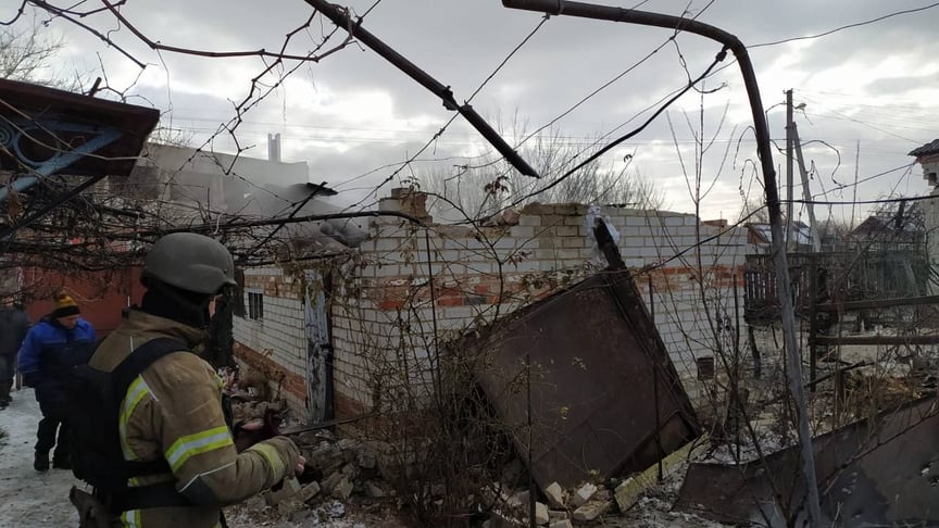 Наслідки російських обстрілів по Харківській області 19 лютого 2023 року
