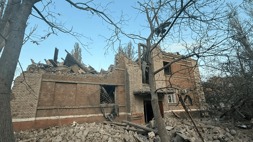 Зруйнований будинок внаслідок російської атаки по Краматорську, 23 жовтня 2026 року