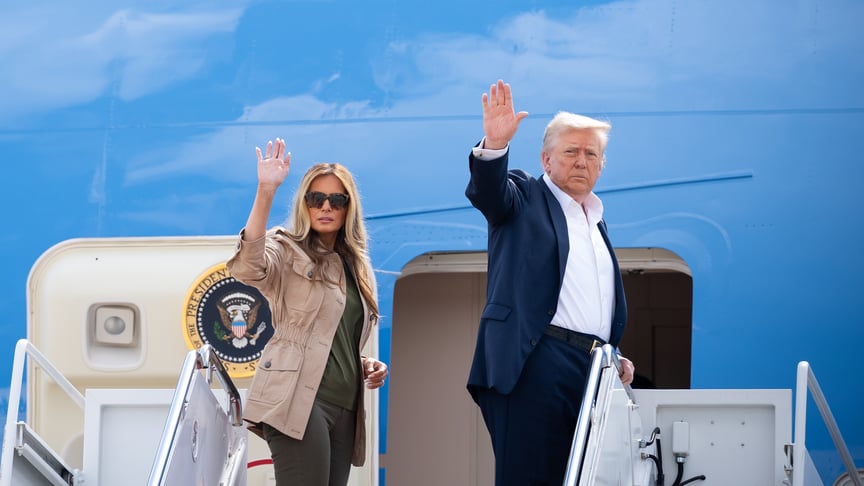 Президент США Дональд Трамп і перша леді Меланія Трамп Президент США Дональд Трамп і перша леді Меланія Трамп