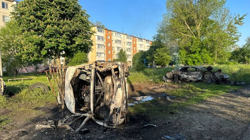 Последствия обстрела в Белгородской области