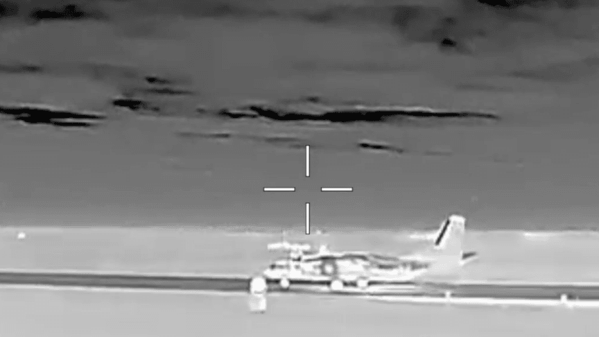 российский Ан-26, который удалось поразить в Крыму