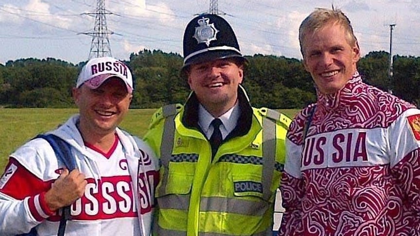 Колишній поліцейський Марк Буллен з російськими спортсменами
