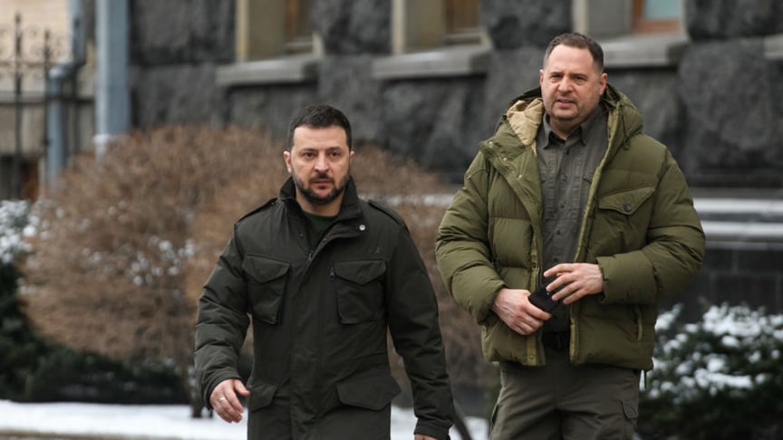 Президент Владимир Зеленский и глава Офиса президента Андрей Ермак