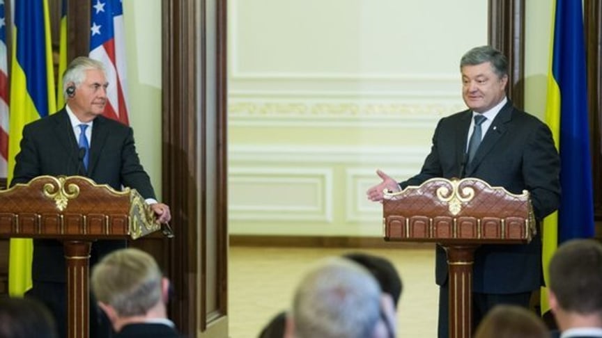 US Secretary Tillerson "Disappointed" in Russian Involvement in Ukraine