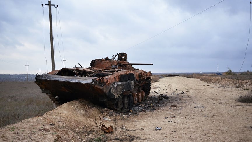 БМП на околицях Архангельського