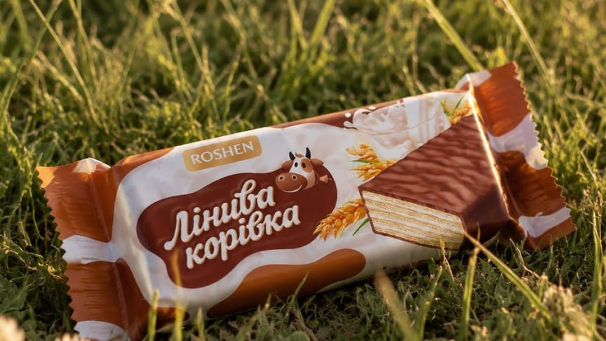 Обгортка цукерок ROSHEN зі зміненою назвою Обгортка цукерок ROSHEN зі зміненою назвою