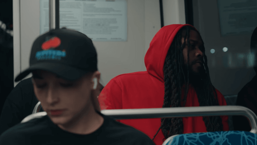 Кадр з кліпу нової пісні Save me репера BaBaby, де відтворена сцена вбивства у США українки Ірини Заруцької