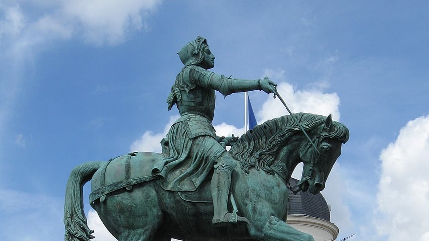 Статуя Жанні д'Арк на площі Сен-Огюстен у Парижі