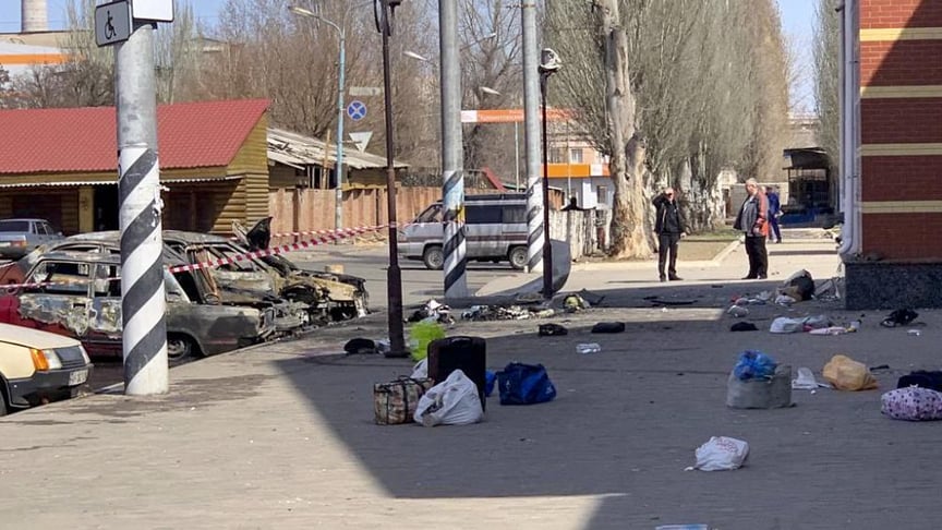 Security Service reveals from where occupiers fired at railway station in Kramatorsk
