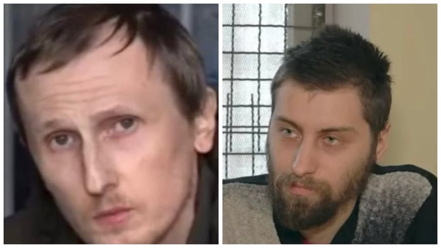 Засуджені росіянами українські медійники Георгій Левченко (зліва) та Владислав Гершон (справа)