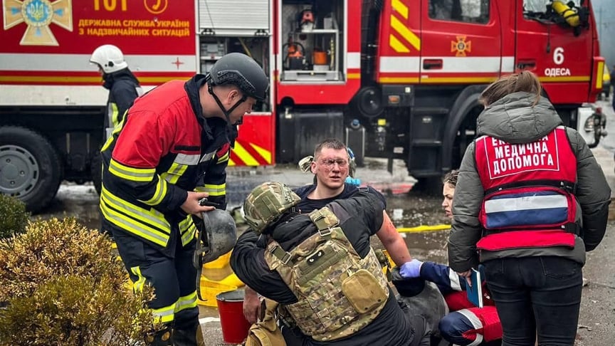 A Russian missile strike on Odesa on March 15 killed 20 people and injured more than 70 others