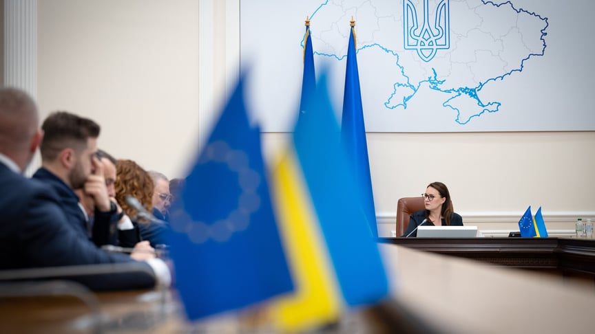 Прем’єр-міністерка України Юлія Свириденко на засіданні уряду Прем’єр-міністерка України Юлія Свириденко на засіданні уряду