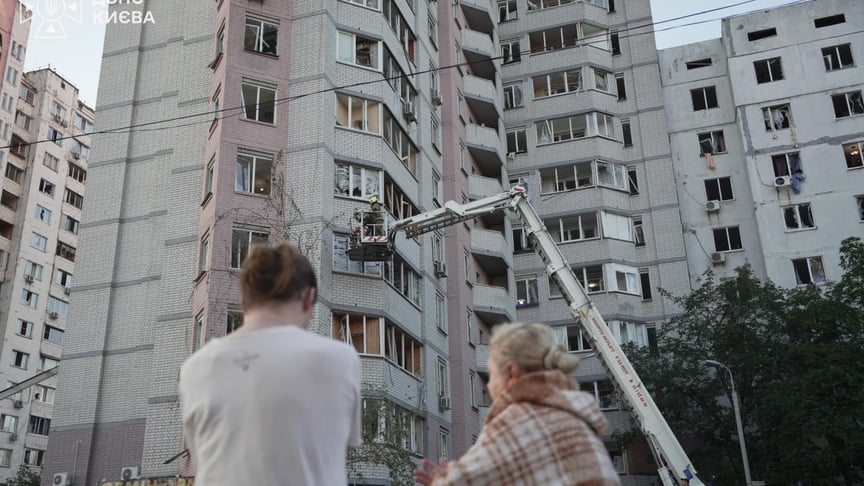 Наслідки російського удару по Києву