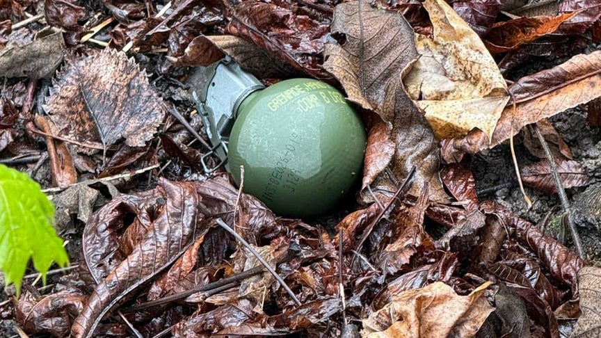 Граната, яку знайшли під час толоки