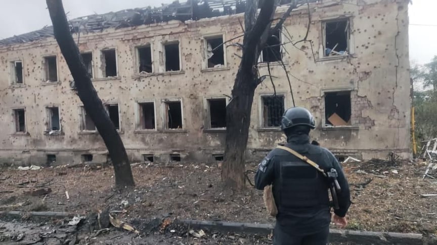 Наслідки російського обстрілу Костянтинівки на Донеччині, 8 жовтня 2023 року