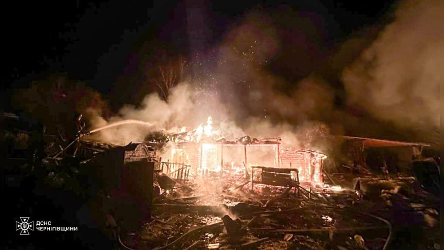Наслідки російської атаки на Чернігівщину, 12 березня 2026 року
