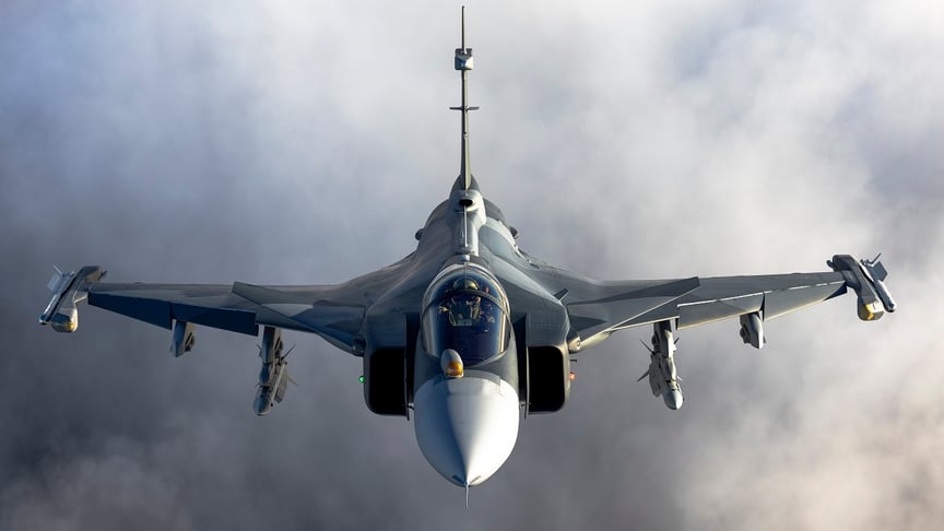 Ілюстративне фото. Винищувач Gripen E