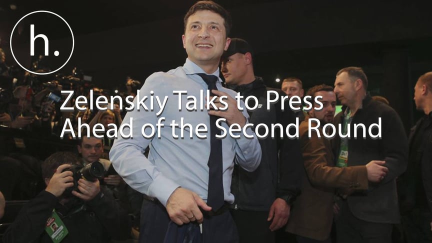 Zelenskiy Talks to Press Ahead of the Second Round
