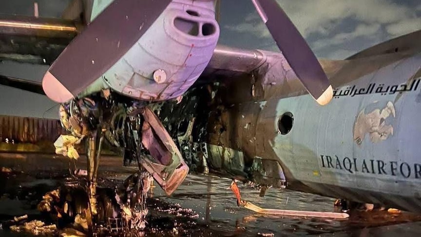 Знищений літак Ан-32 в аеропорту Багдада