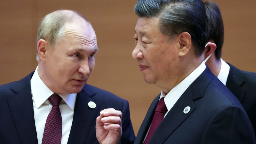 Президент росії володимир путін та глава Китаю Сі Цзіньпін, 16 вересня 2022 року