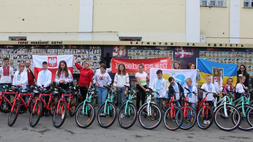 The Polish Charity Donating Bicycles To Children Orphaned By The War In Donbas