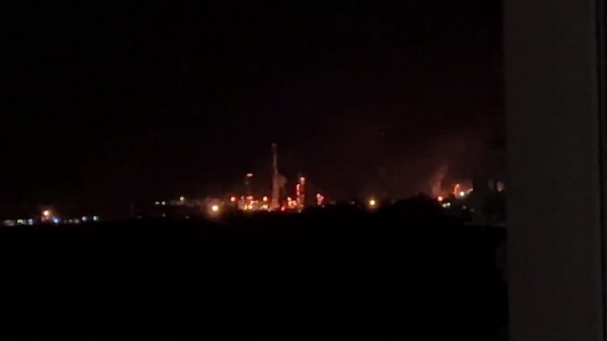 Саратовський НПЗ внаслідок атаки дронів