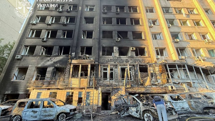 Ілюстративне фото. Наслідки російської атаки по Києву